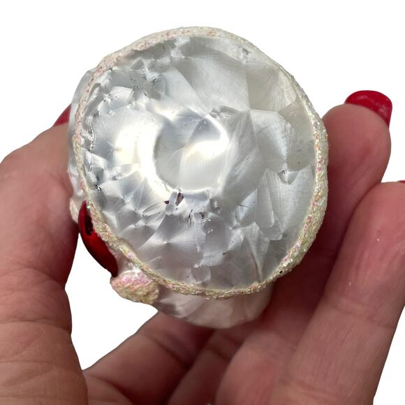 Vintage Inge Glas Ornament Father Frost White Santa Mercury Glass Germany 4096? - Picture 15 of 16